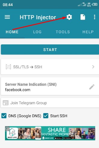 Setting Application and Connect SSH