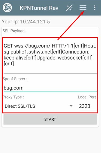 How to Set SSH Websocket in KPNTunnel Rev